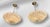 1930s Art Nouveaou Chandeliers With Cream Floral Shades - Set of Two For Sale - Image 14 of 15