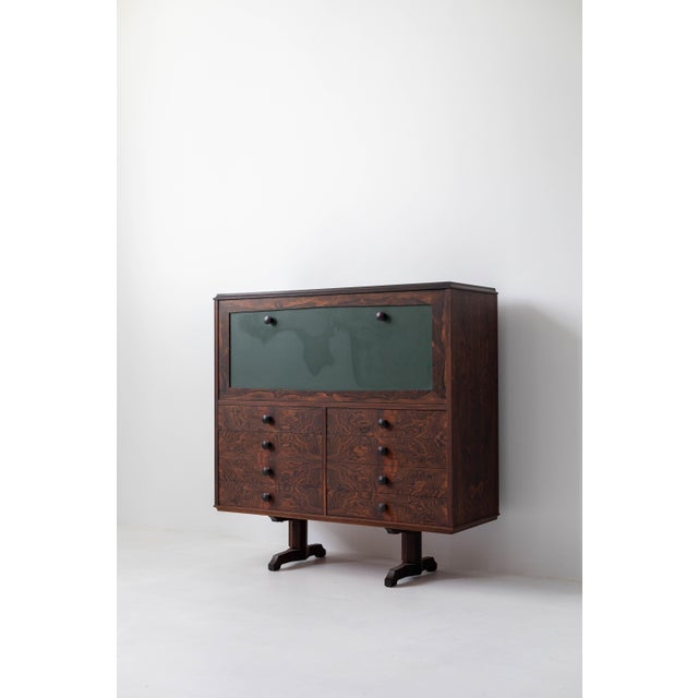 Mid-Century Secretary Cabinet, Italy, 1960s, in Very Good conditions. Designed 1960 to 1969