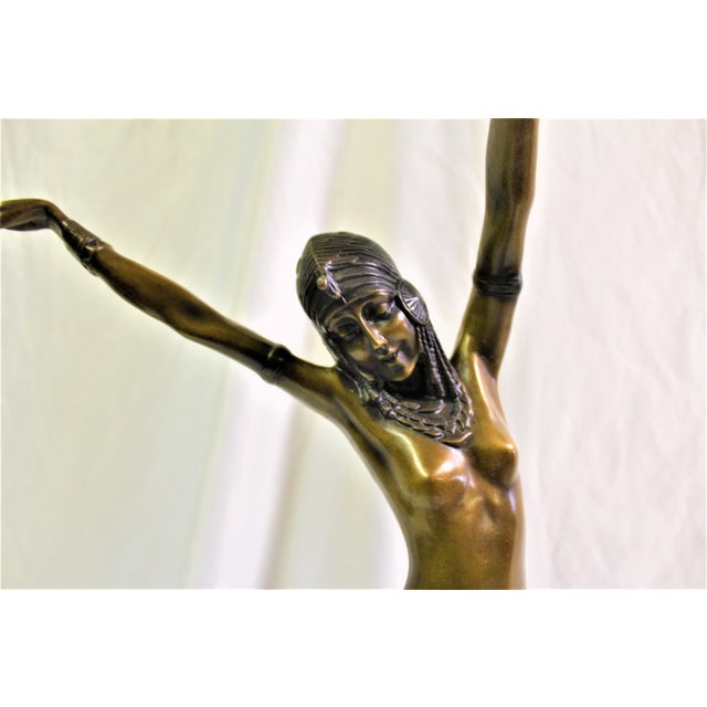 Art Deco Egyptian Dancer in the Manner of Chiparus For Sale - Image 15 of 18