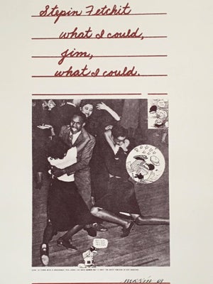 Richard Merkin, Stepin Fetchit Pop Art 1969 Color Screenprint Richard Merkin, 1969
