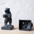 Black Takaoka Tekki Cast Iron Bear Bookends, Urushi Finish, c.1990 For Sale - Image 8 of 8