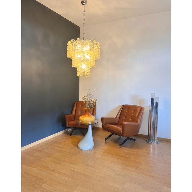 Murano Glass Tube 3-Tier Chandelier, 1990s For Sale - Image 14 of 18