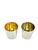 Art Deco Pair Vintage Art Deco English Silver Plate Tumbler Cups With Gilded Interiors For Sale - Image 3 of 16