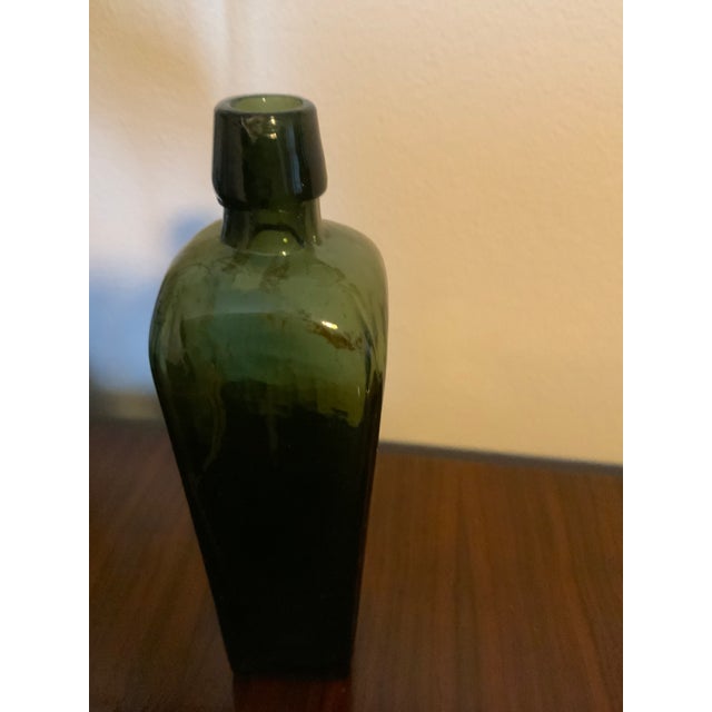 Rare Small Sized Antique Dutch Case Gin Tapered Bottle - Circa 1880 For Sale - Image 4 of 7
