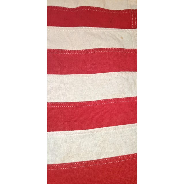 Blue Vintage Bull Dog Bunting Dettra 13-Star Sewn American Flag, Red, White & Blue For Sale - Image 8 of 9