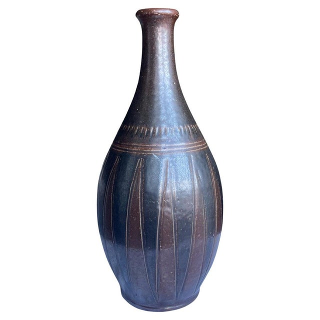 Stoneware Vase by Arthur Andersson for Wallåkra, Sweden, 1950s For Sale - Image 9 of 9
