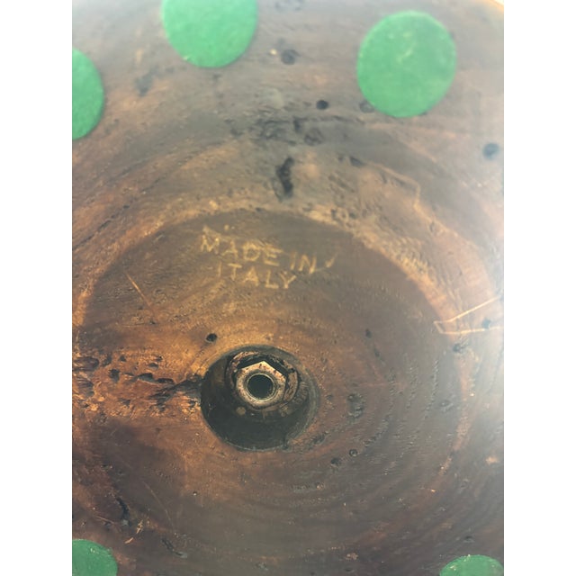 Late 20th Century Antique Lyre-Form Music Stand/Book Stand With Brass and Wood Base For Sale - Image 5 of 6