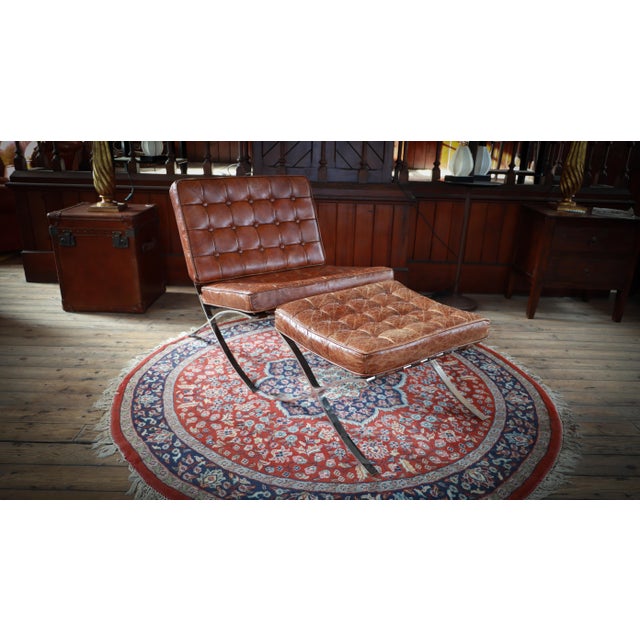 Set of Halo Armchair and Ottoman in Leather by Timothy Oulton, 2010s For Sale - Image 14 of 17