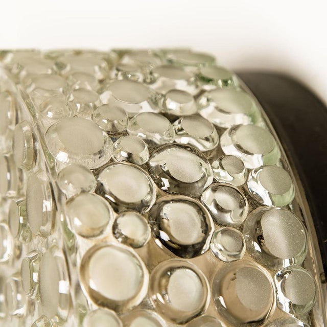 Textured Dots Glass Wall Light by Hillebrand, 1960s For Sale - Image 12 of 18