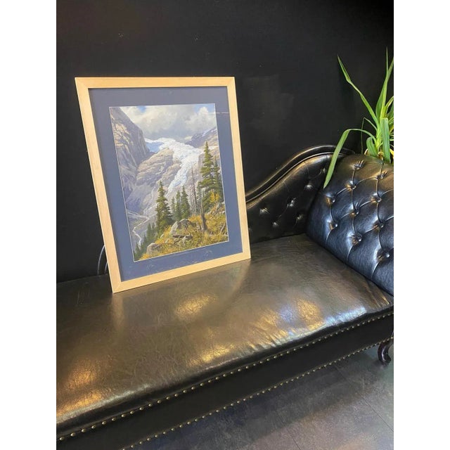 Rudolf Reschreiter, Glacier, Gouache on Paper For Sale - Image 8 of 9