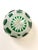 Bohemian Emerald Green Lead Crystal Vase with Hand-Cut Faceted Decorations, 1960s For Sale - Image 9 of 14