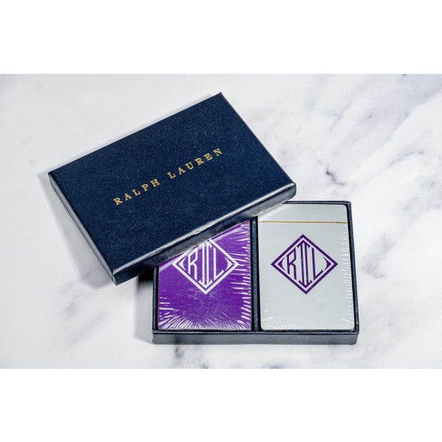 Refined Ralph Lauren Home Purple Label Wood Sterling Silver Storage Box Playing Cards Luxury Decor For Sale - Image 14 of 17