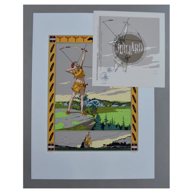 André Juillard, Plume aux vents, 2001, Serigraph For Sale