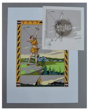 André Juillard, Plume aux vents, 2001, Serigraph
