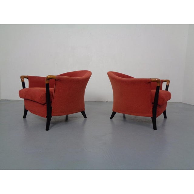 Black Set of Progetti Lounge Chairs by Umberto Asnago for Giorgetti, 1980s, Set of 2 For Sale - Image 8 of 18