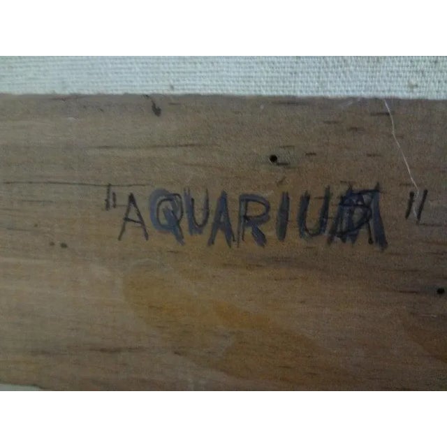 Large Oil on Canvas Signed Thompson Hughes, 1970 For Sale - Image 9 of 13