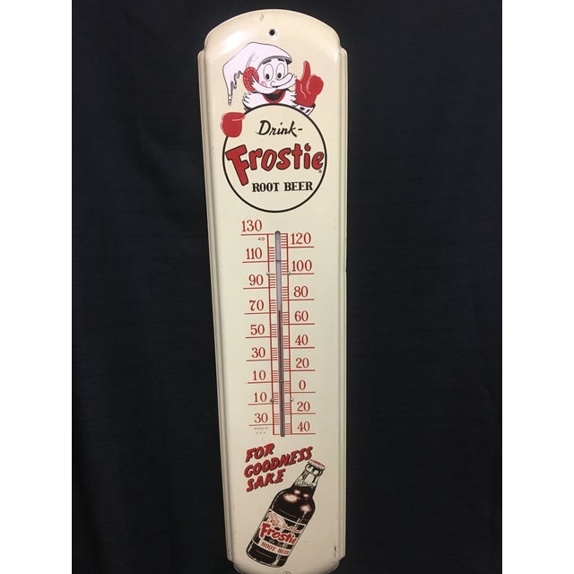 1950s Frostie Root Beer Thermometer Chairish