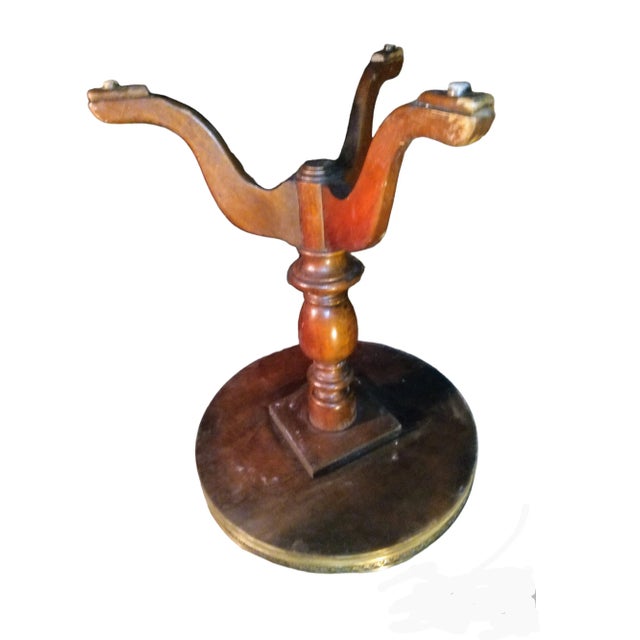 1940s 1940s Mahogany / Brass Railing Plant Stands For Sale - Image 5 of 8