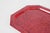 Metal Mid-Century Italian Red Acrylic Serving Tray, 1980s For Sale - Image 7 of 14