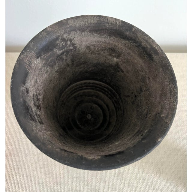 Black French Metal Urn Cachepot For Sale - Image 8 of 8