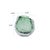 Glass Emerald Crystalized Glass Vase- Small For Sale - Image 7 of 11