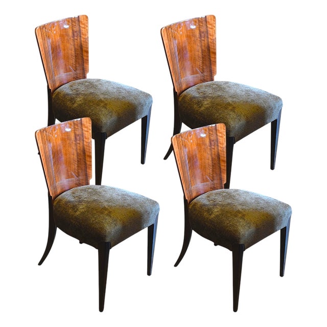 H-214 Chairs by Jindřich Halabala, Czechoslovakia, 1950s, Set of 4 For Sale