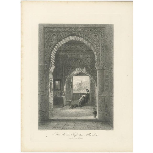 Carl Werner, Tower of the Princesses, Alhambra, After C. Werner, 1878, Engraving For Sale - Image 3 of 9
