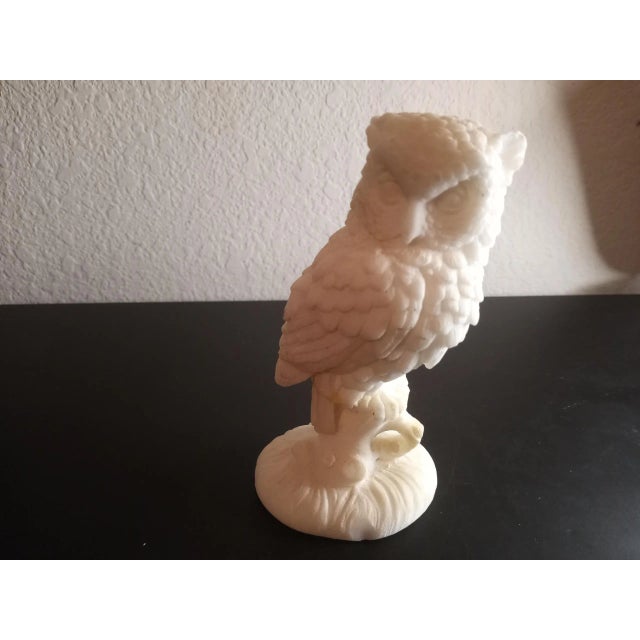 Alabaster White Owl Figurine For Sale In Dallas - Image 6 of 6