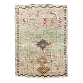 Moroccan Colorful Boujad Wool Rug - Berber Rug -Vintage Moroccan Rug For Sale