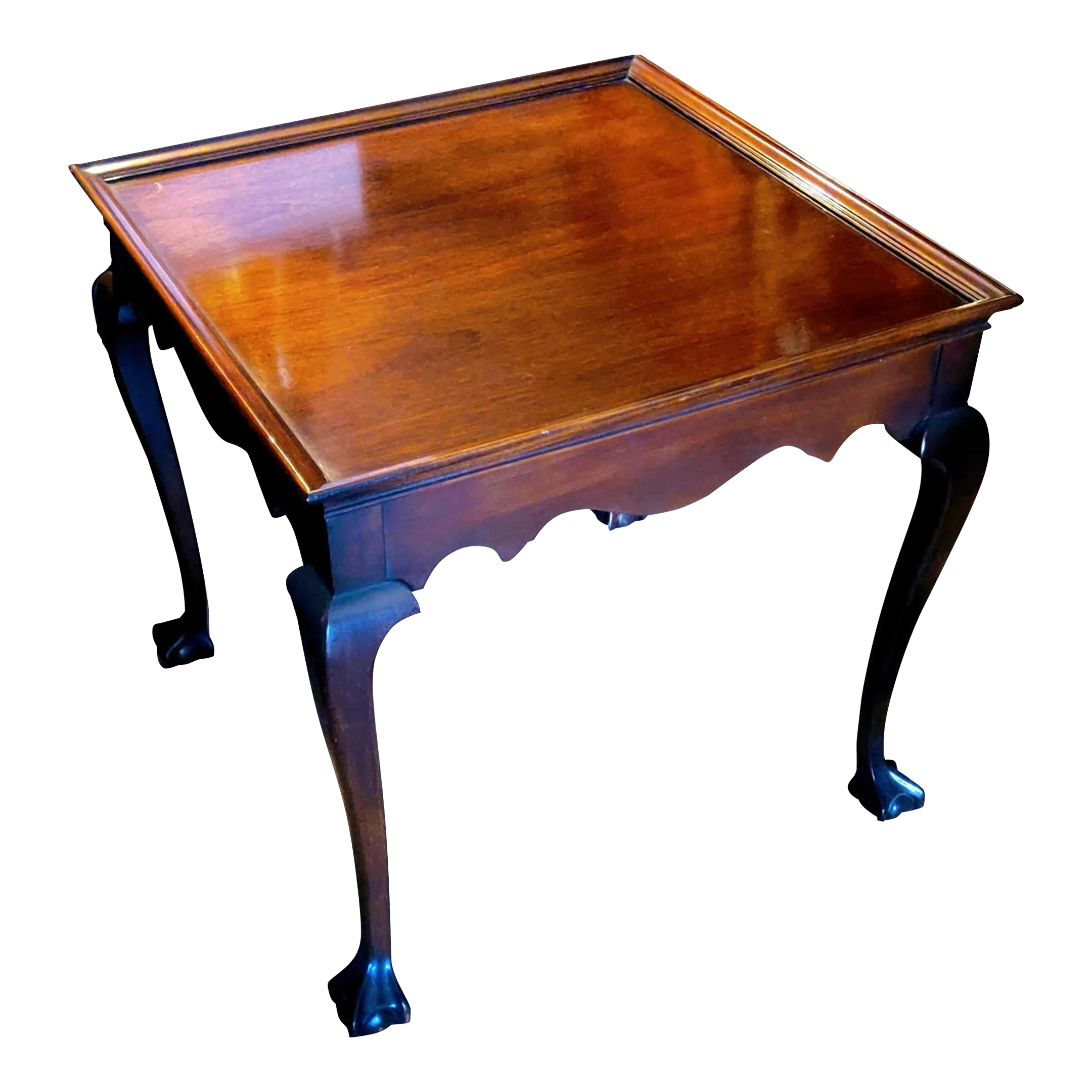 1984 18th Century by Drexel Heritage Cherry Wood Square Side Table