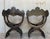 19th century Italian hand carved walnut Savonarolas chairs, circa 1880. Having wonderfully carved frame with scrolling...