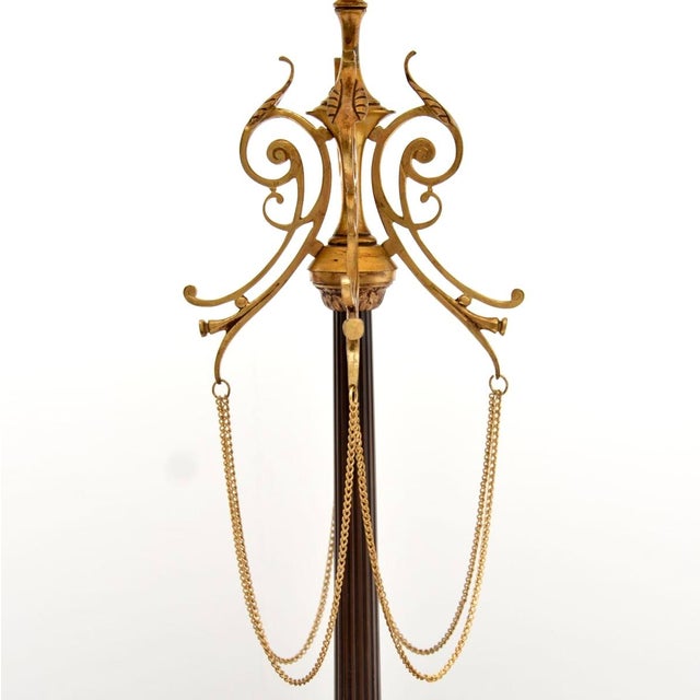 1900 - 1909 Antique French Gilt Metal Table Lamp, 1900s For Sale - Image 5 of 10