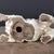 Asian 1960s Prosperity Dog Figurine | Handmade Ceramic Spaniel Sculpture | 11" Long For Sale - Image 3 of 4