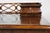 1920s English Georgian Revival Mahogany Kneehole Desk With Fretwork Gallery & Inset Leather Writing Surface For Sale - Image 10 of 10