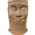 Brown Vintage Large Ife Clay / Terracotta King Oba Head Edo People Nigeria African 13" H For Sale - Image 8 of 11