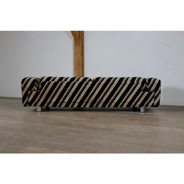 Black Diplomat Sofa by Howard Keith for HK Furniture, 1972 For Sale - Image 8 of 9