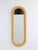 Large Vintage Oval Rattan Wicker Wall Mirror, France, 1980s For Sale - Image 9 of 10