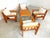 1980s Vintage Pine Armchairs, 1980s Set of 4 For Sale - Image 5 of 11