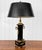 French Antique French Empire Brass Urn Black Shade Table Lamp For Sale - Image 3 of 12
