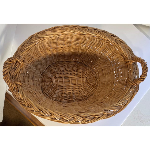 French 1950 French Gathering Basket For Sale - Image 3 of 6