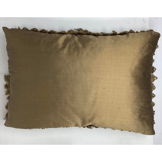This beautiful 19th C tapestry fragment has been beautifully displayed as a pillow. The floral tapestry features old...