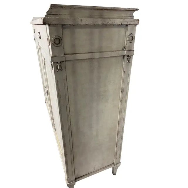 19th Century Swedish Gustavian Lime Washed Buffet Server For Sale - Image 9 of 12