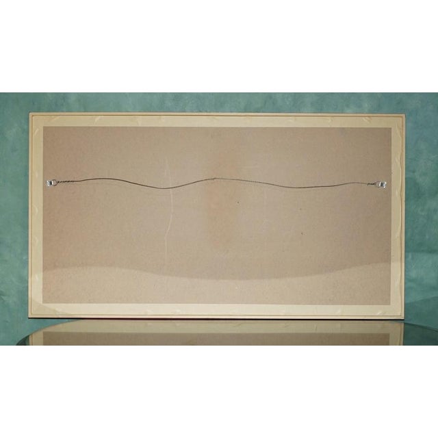 Large Egyptian Hand-Painted Papyrus of Winged Goddess Isis For Sale - Image 13 of 14