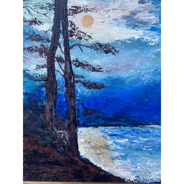 Impressionist 1960s Vincent Price Collection Original Impressionist Nocturne Painting by Kathryn Williams For Sale - Image 3 of 10