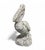 Traditional Charming Whitewashed Reconstituted Stone Pelican Statue For Sale - Image 3 of 5