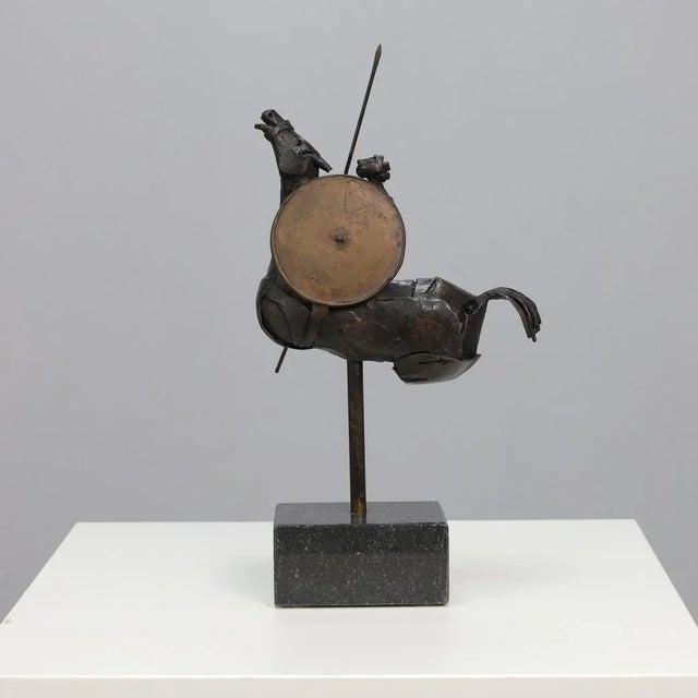 Jaroslawa Dankowa, Sculpture Between Heaven and Earth, 1990s, Bronze with Stone Base For Sale - Image 3 of 7