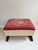Traditional Vintage Large Floral Needlepoint Footstool Ottoman With Wood and Brass Clawfeet For Sale - Image 3 of 12