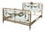 19th Century French Belle Époque Bronze Iron Full Bedframe For Sale