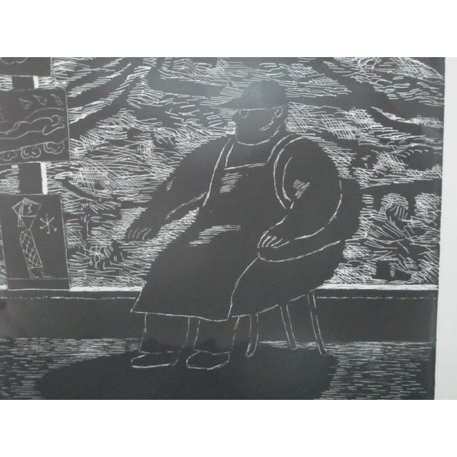 1980s George Johanson Signed Framed Limited Edition Print Artist Waiting for an Idea For Sale - Image 5 of 8