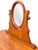 Tan Cherrywood Console Dressing Table with Adjustable Oval Mirror, 1970s For Sale - Image 8 of 11